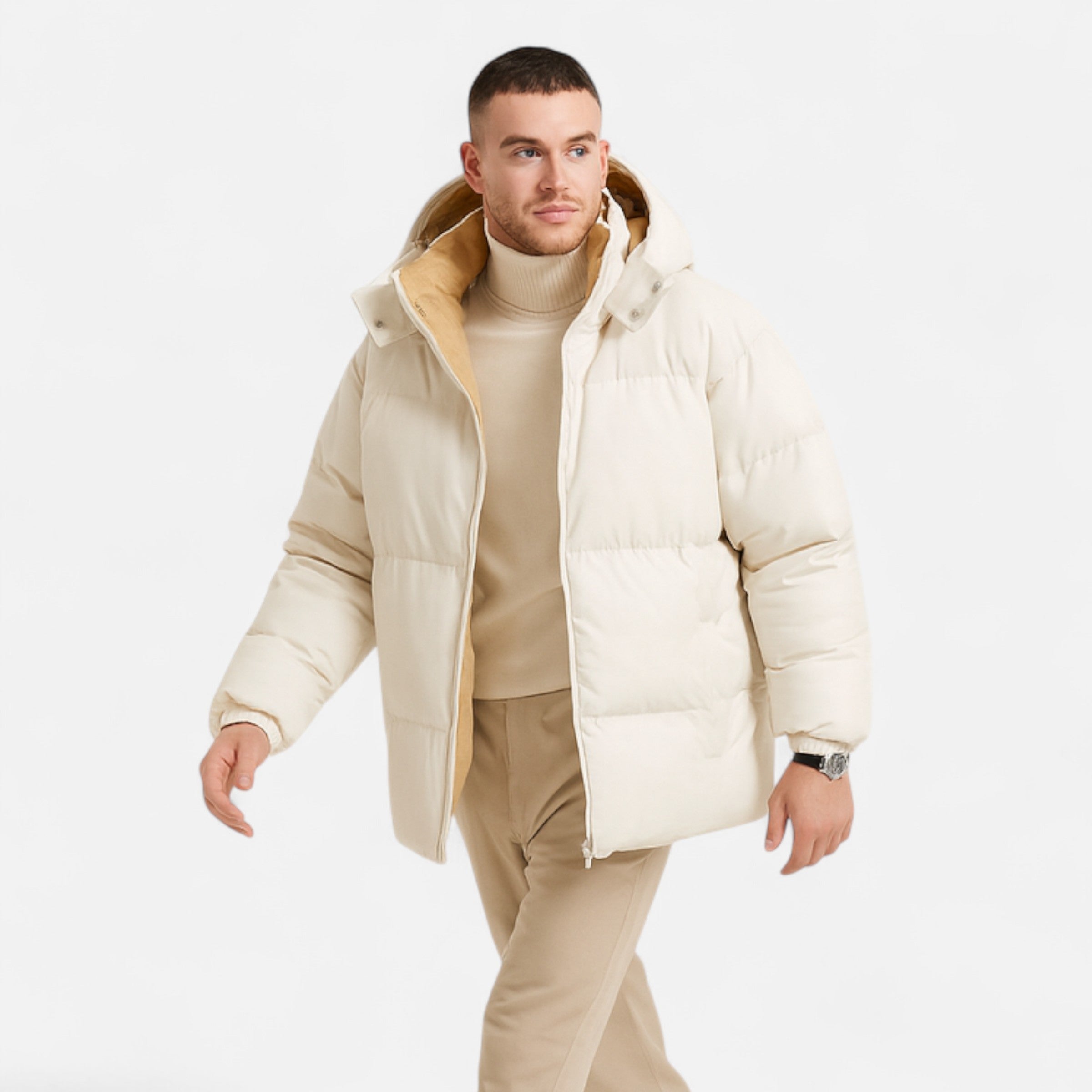 Maison Dresson | Men’s Detachable-Hood Padded Jacket 1